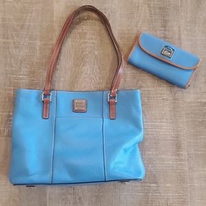 Blue Dooney & Bourke purse and wallet